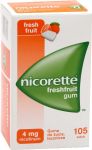 Nicorette FreshFruit Gum guma do żucia 4mg 105 sztuk